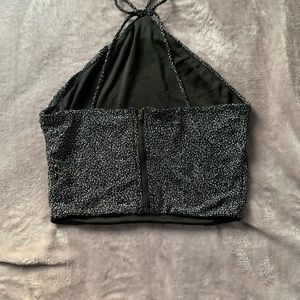 Silver/Black Spotted Crop